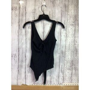 Basics Black spaghetti strap bodysuit size XS